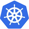 Kubernetes container orchestration platform logo