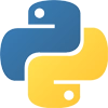 Python engineering and data science language logo